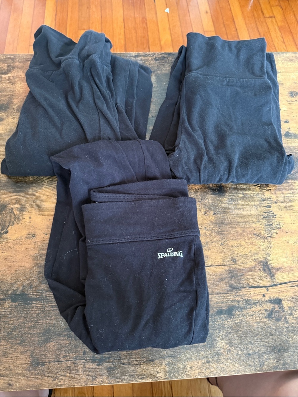 (3) pairs women’s size small athletic workout pants black